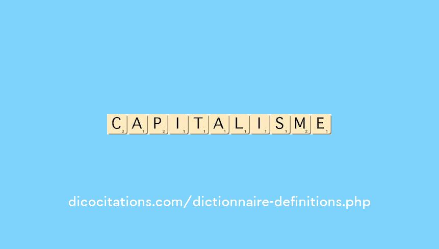 capitalisme capitalisme