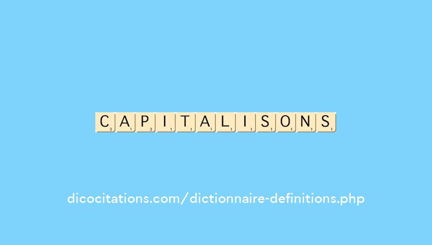 capitalisons