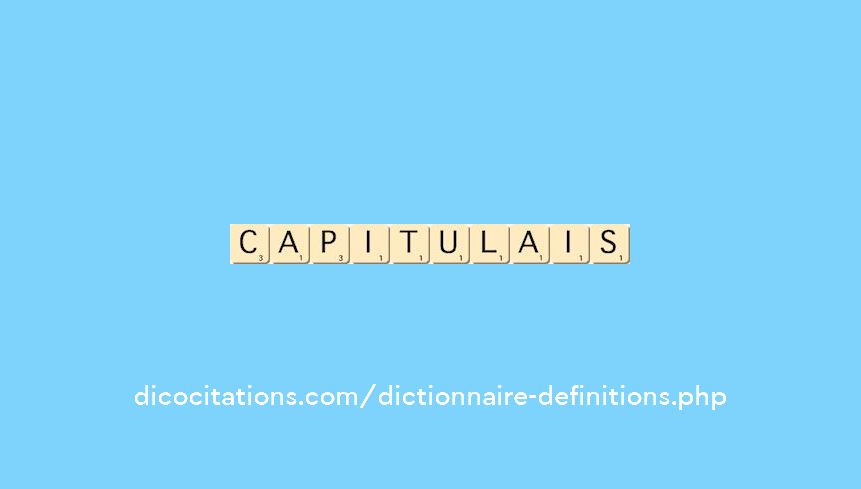 capitulais capitulais