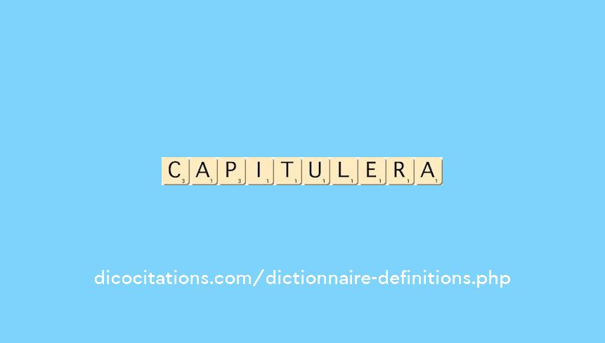 capitulera