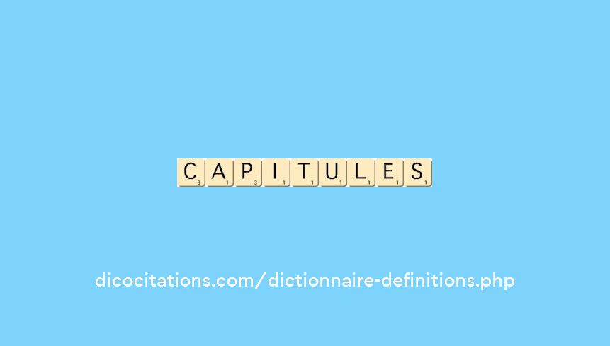 capitules