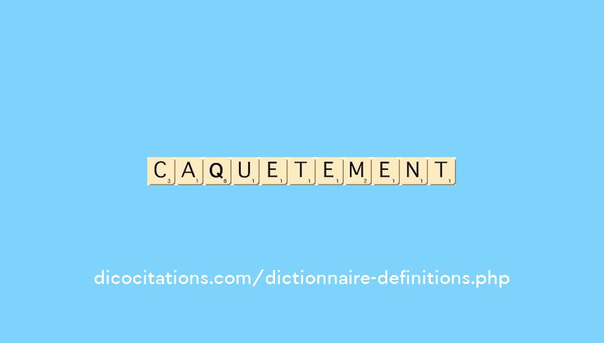 caquetement caquetement