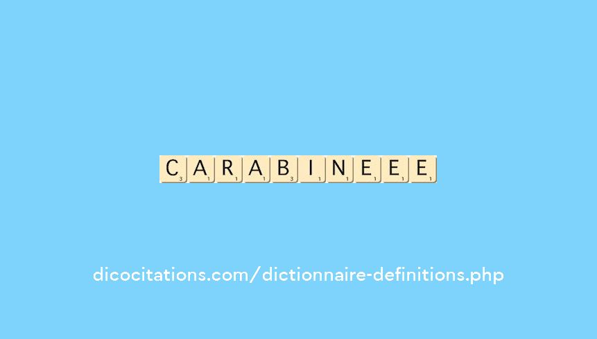 carabine--ee