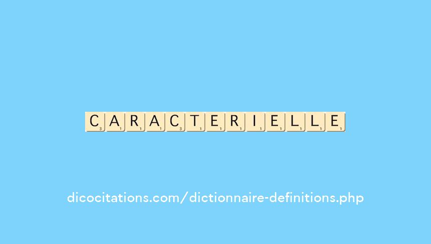 caracterielle caracterielle