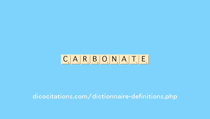 carbonate carbonate
