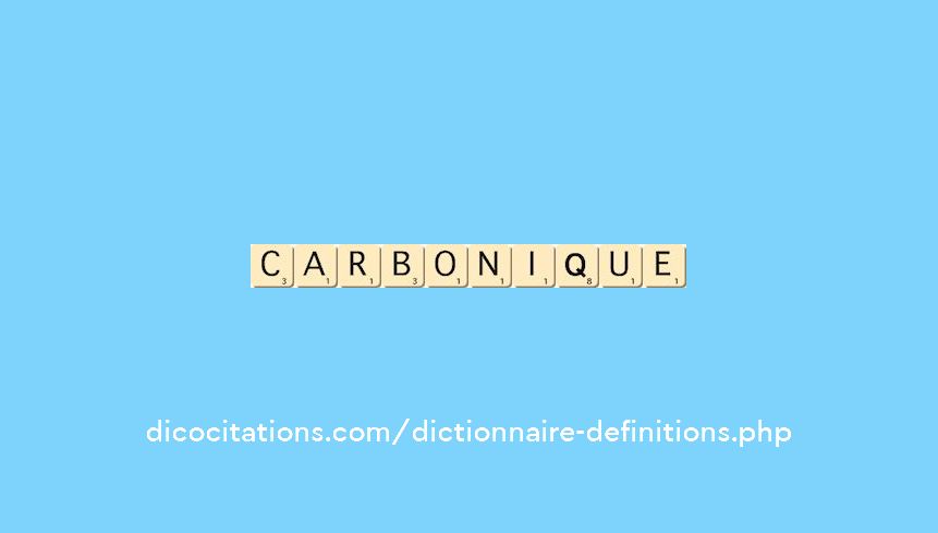 carbonique carbonique