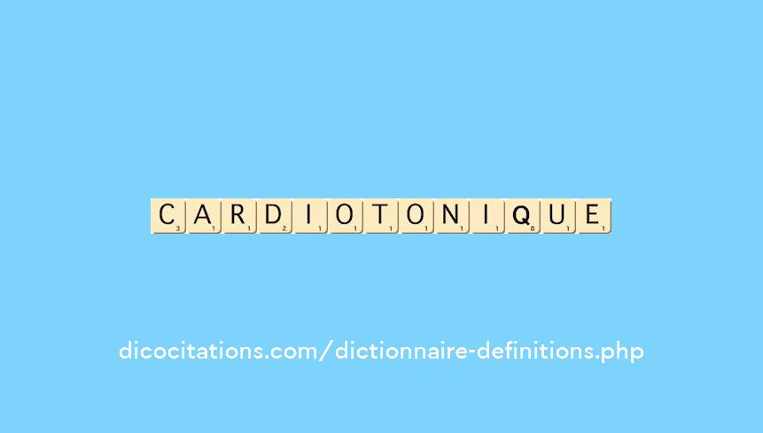 cardiotonique cardiotonique