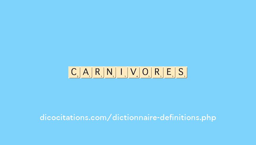 carnivores carnivores