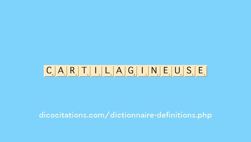 cartilagineuse cartilagineuse