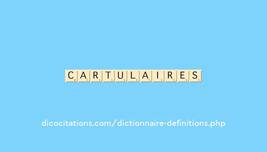 cartulaires