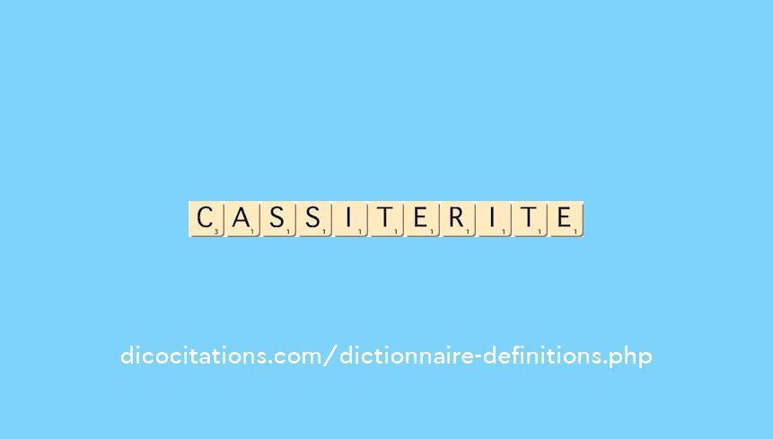 cassiterite cassiterite