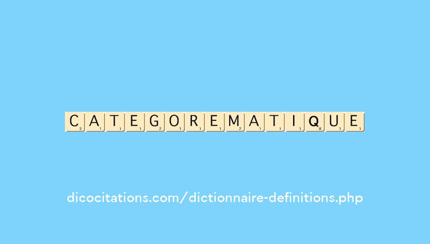 categorematique