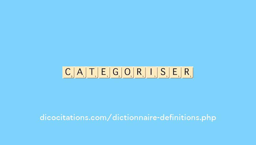 categoriser categoriser