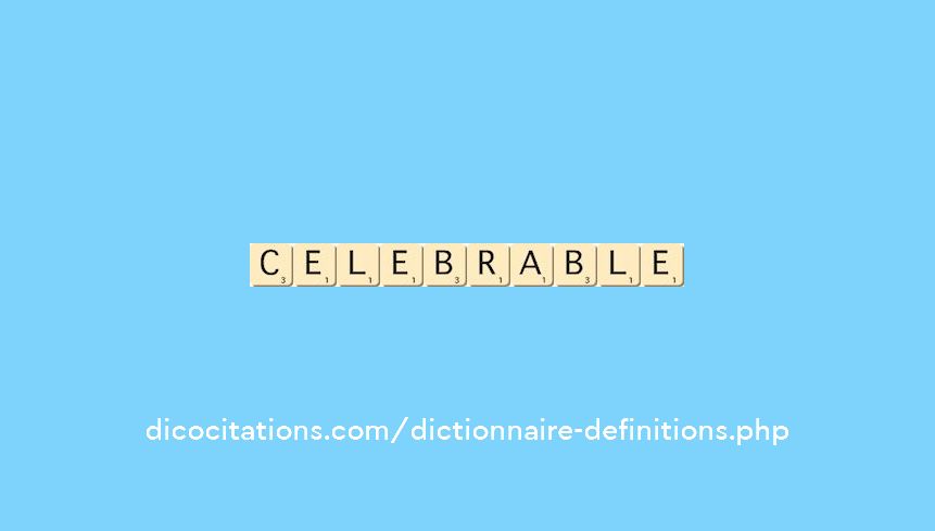 celebrable
