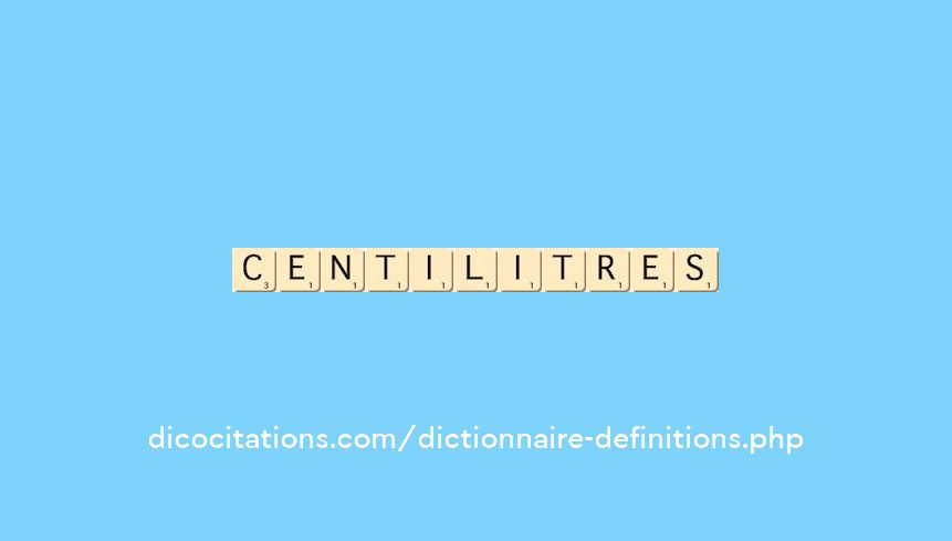 centilitres centilitres