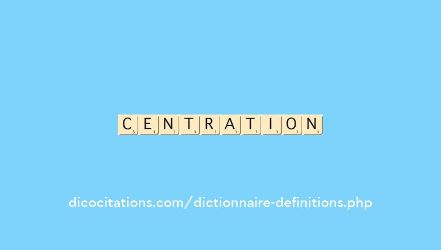 centration