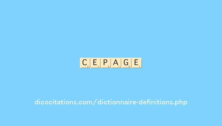 cepage