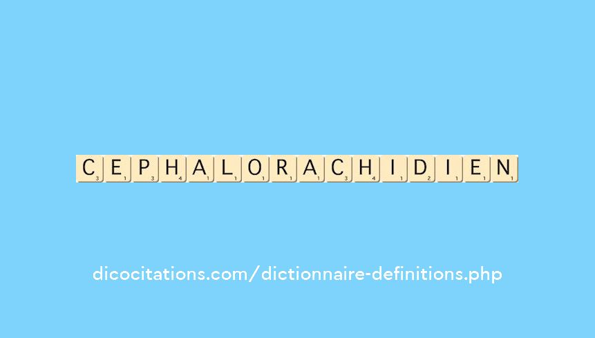 cephalorachidien cephalorachidien