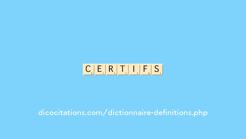 certifs