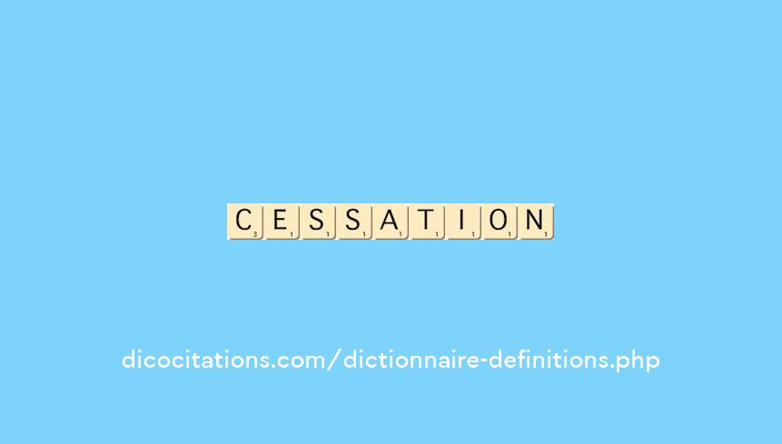 cessation