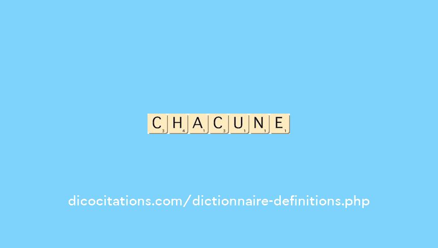 chacune
