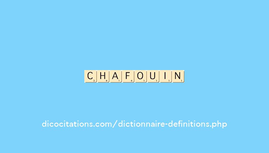 chafouin chafouin