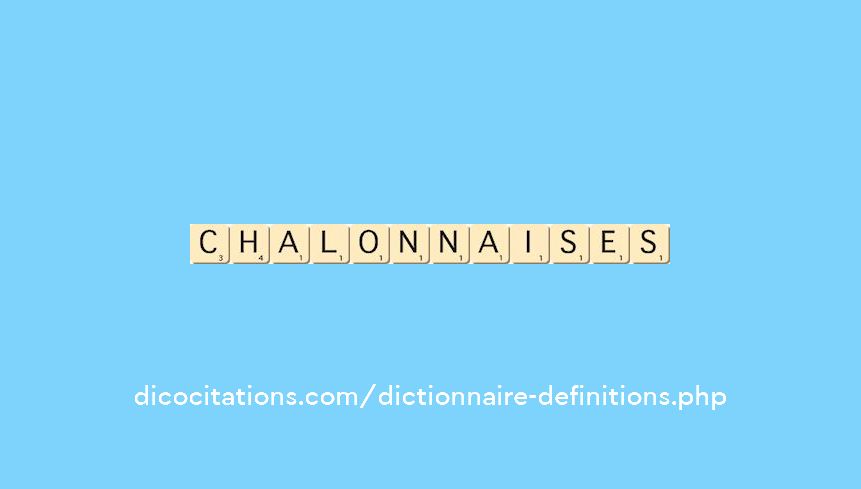 chalonnaises chalonnaises
