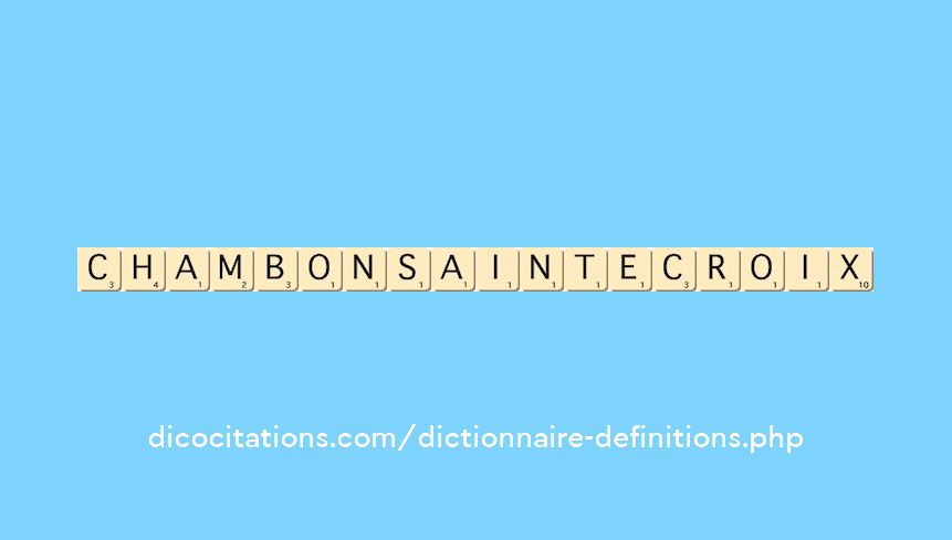 chambon-sainte-croix