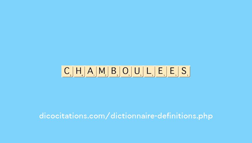 chamboulees chamboulees