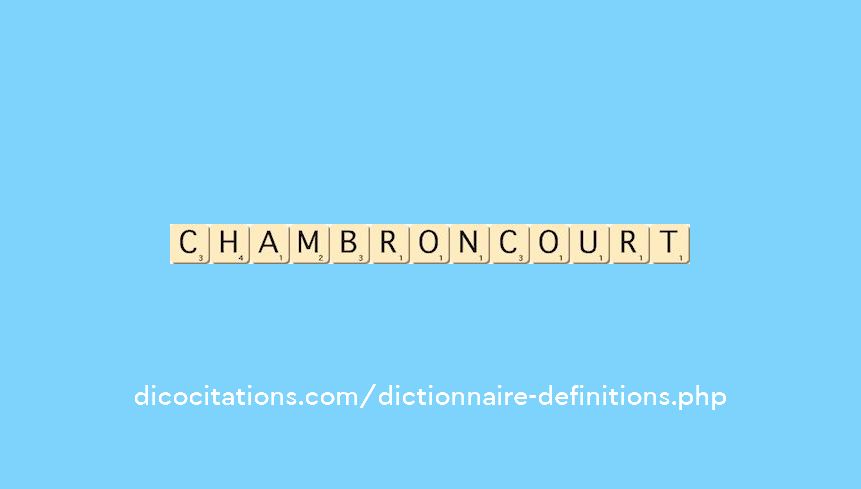 chambroncourt