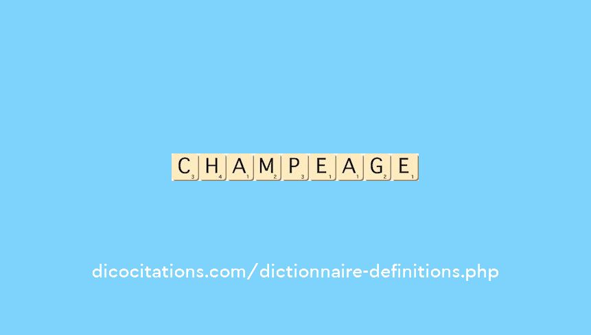 champeage