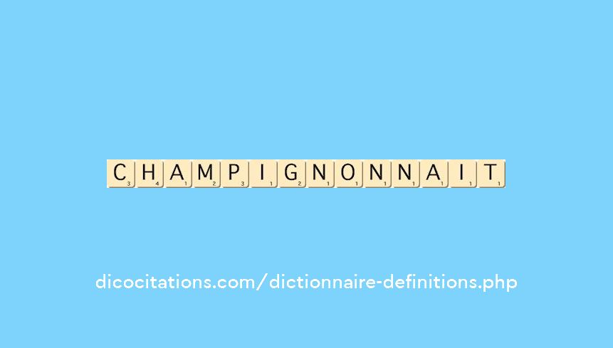 champignonnait champignonnait