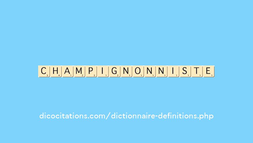 champignonniste