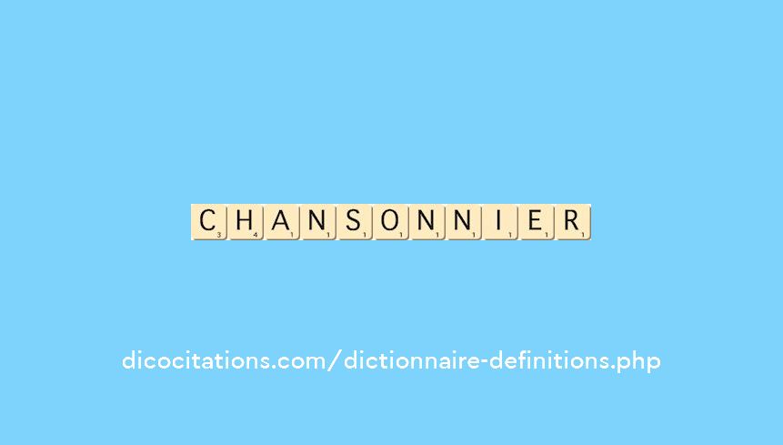 chansonnier chansonnier