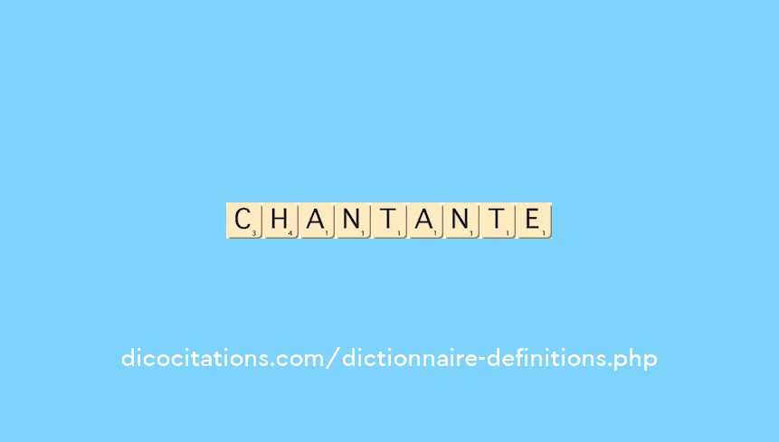 chantante chantante