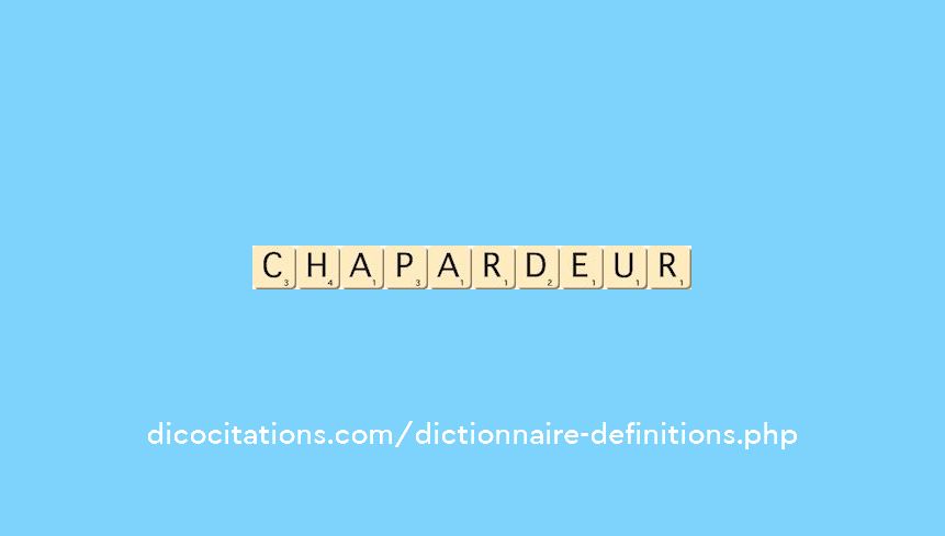 chapardeur chapardeur