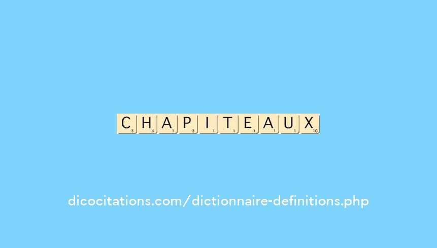 chapiteaux chapiteaux