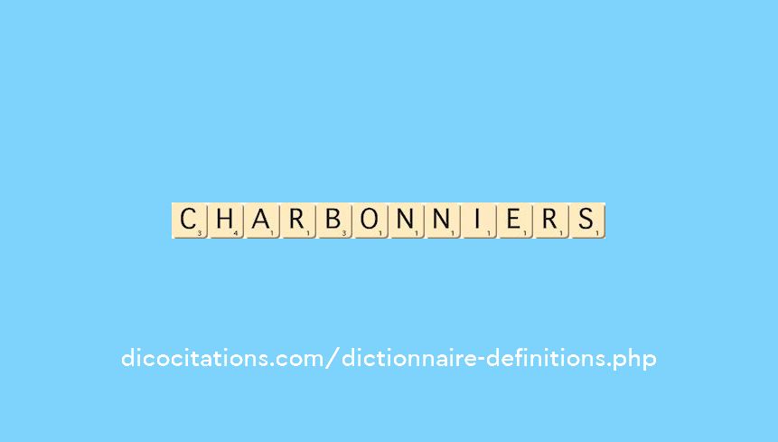charbonniers charbonniers