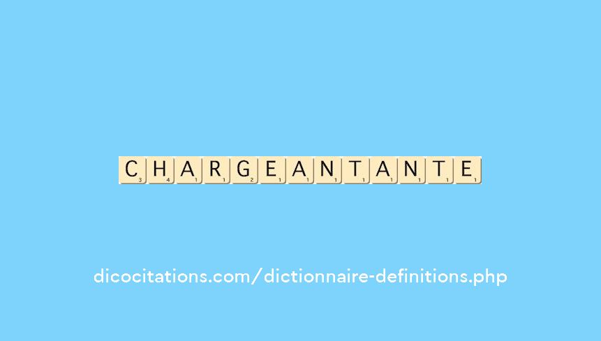 chargeant--ante