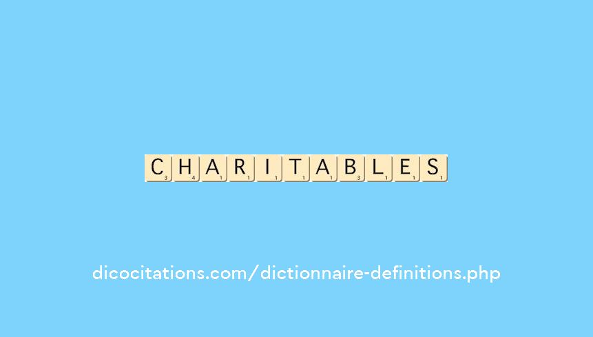charitables charitables