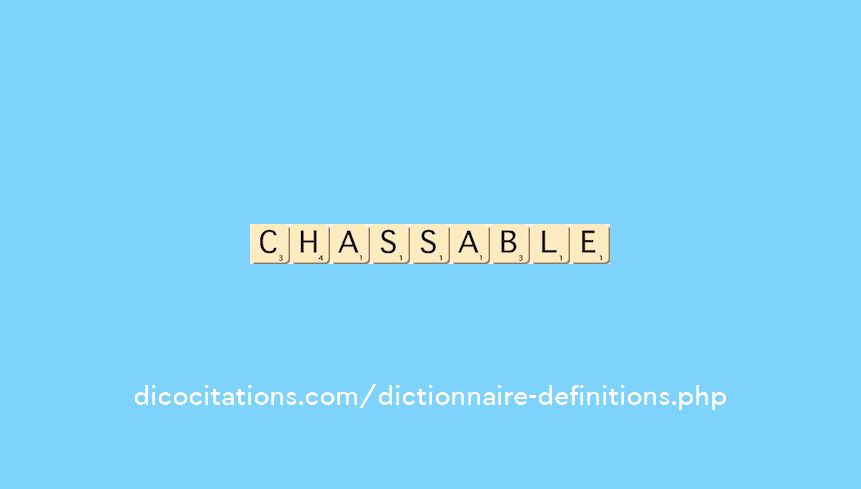 chassable