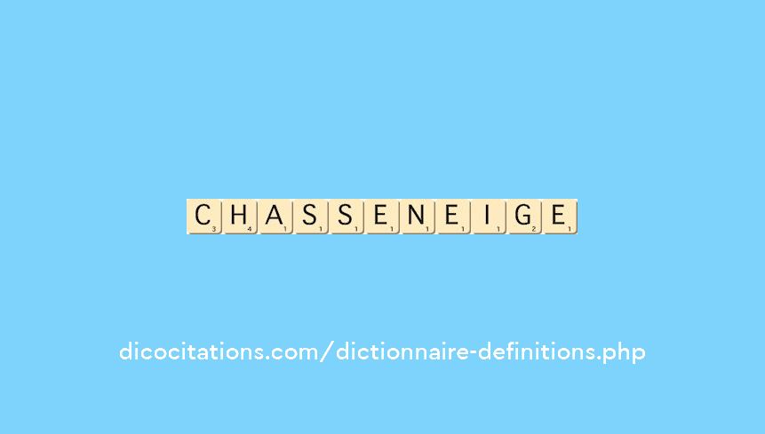chasse-neige