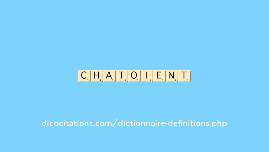 chatoient chatoient