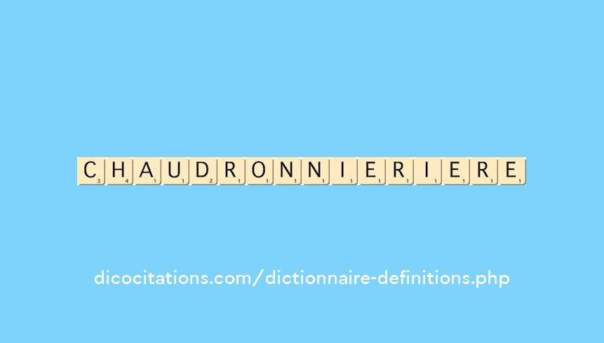 chaudronnier--iere