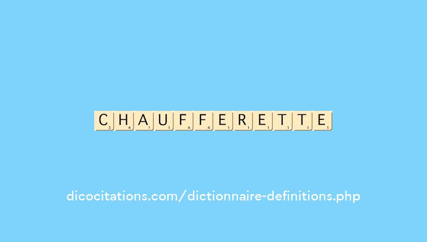 chaufferette chaufferette