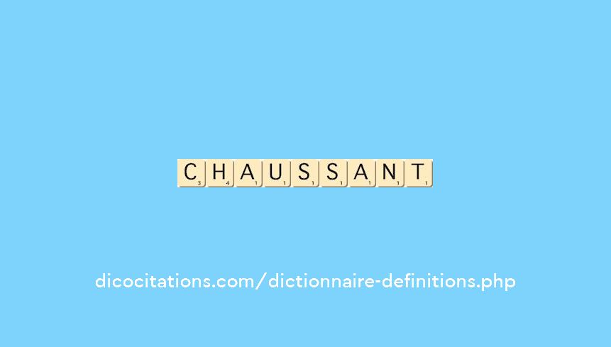 chaussant chaussant