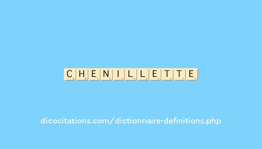 chenillette chenillette