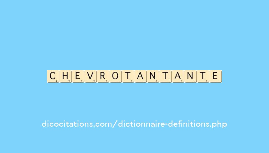 chevrotant--ante