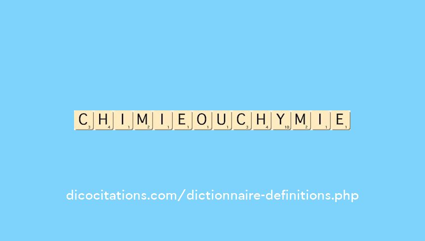 chimie-ou-chymie