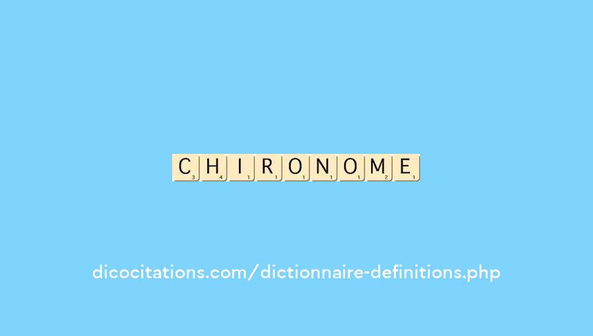 chironome